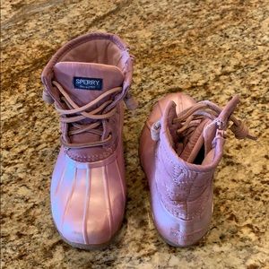 Sperry Pink Boots